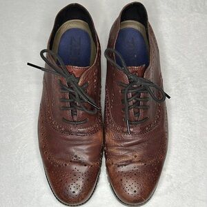 Cole Haan Men’s Grand Zero Dark Brown Leather Oxfords 11